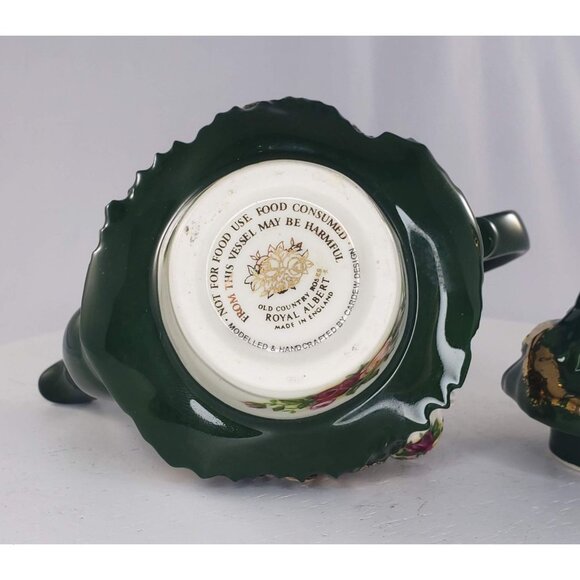 Royal Albert Old Country Roses Miniature Christmas Tree Teapot England Cardew - Picture 6 of 13